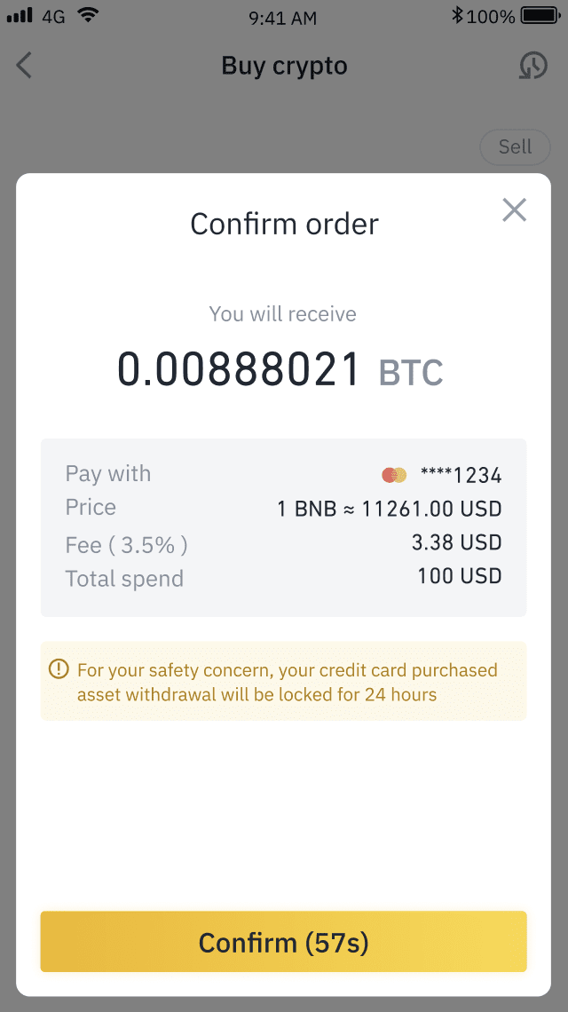 how to buy cryptos on binance with debitcredit card via web and mobile app 7