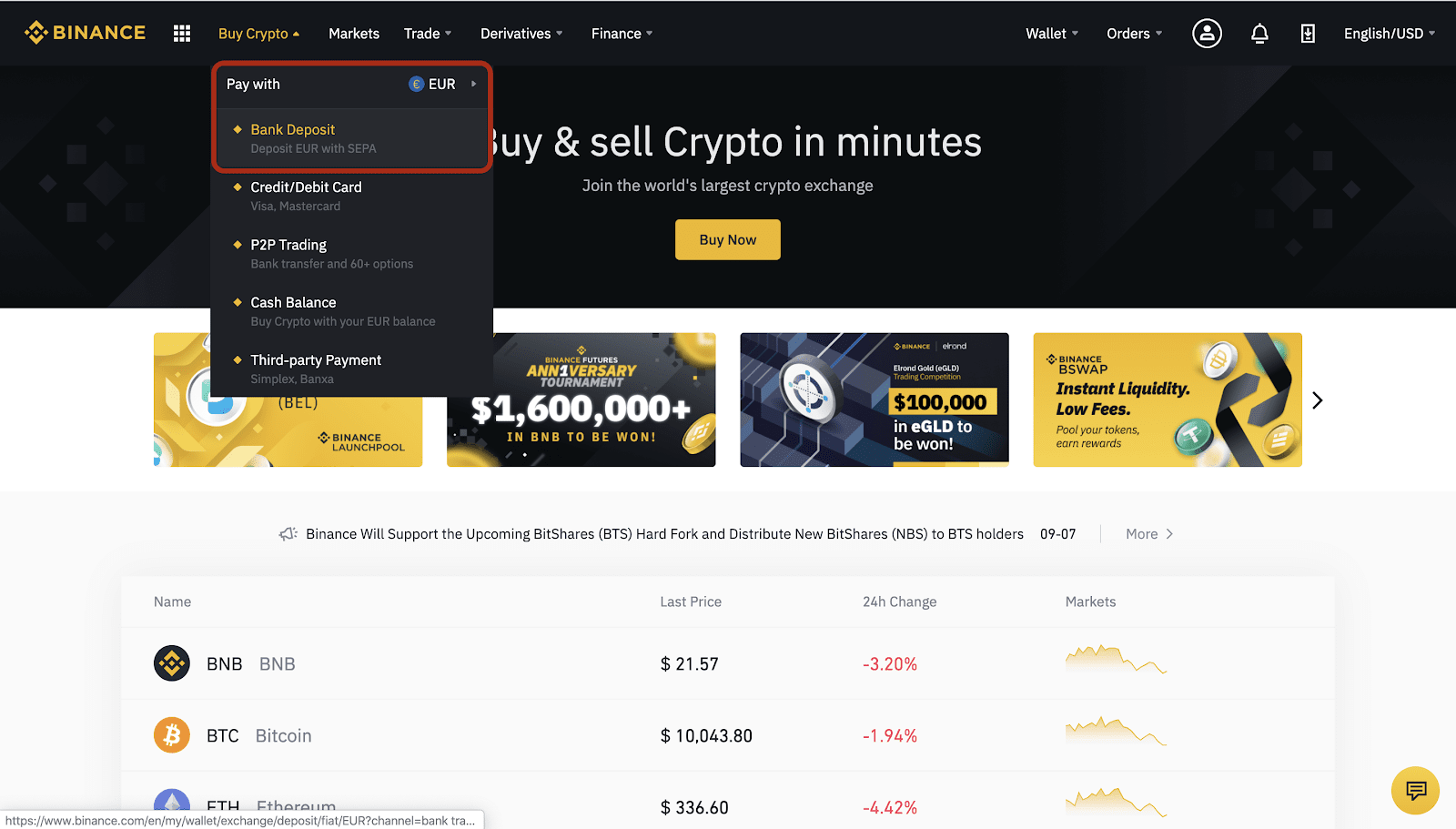 how to deposit and trade at binance 1633928358 7