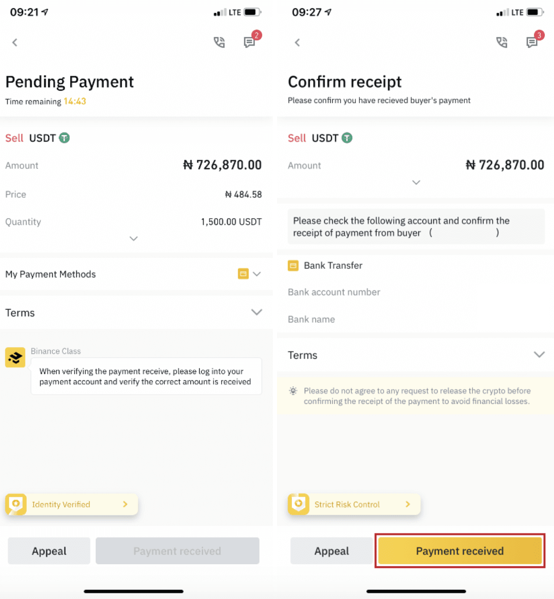 how to sell crypto on binance p2p by web and mobile app 12