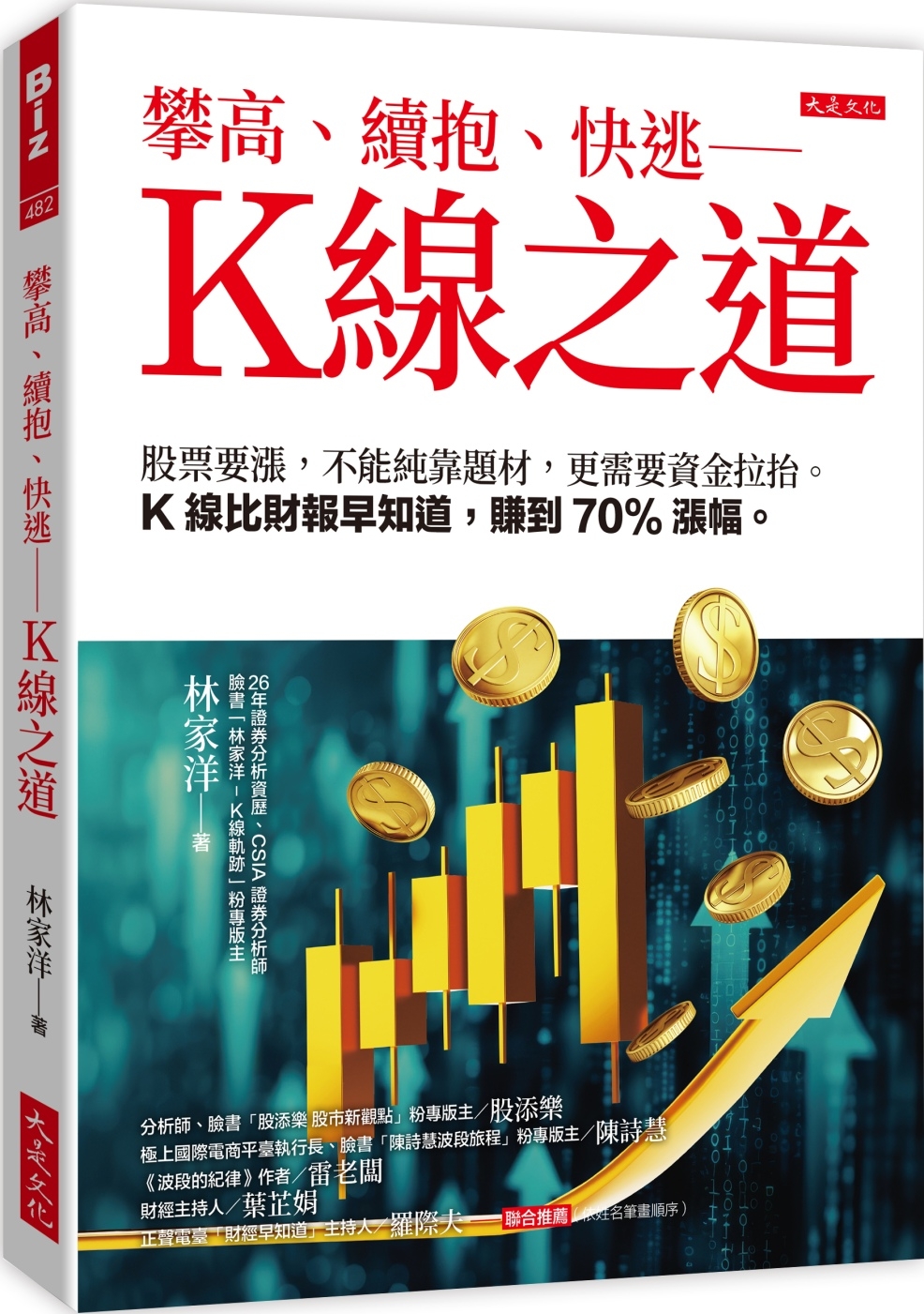 [電子書]攀高、續抱、快逃——K線之道：股票要漲，不能純靠題材，更需要資金拉抬。K線比財報早知道，賺到70%漲幅。