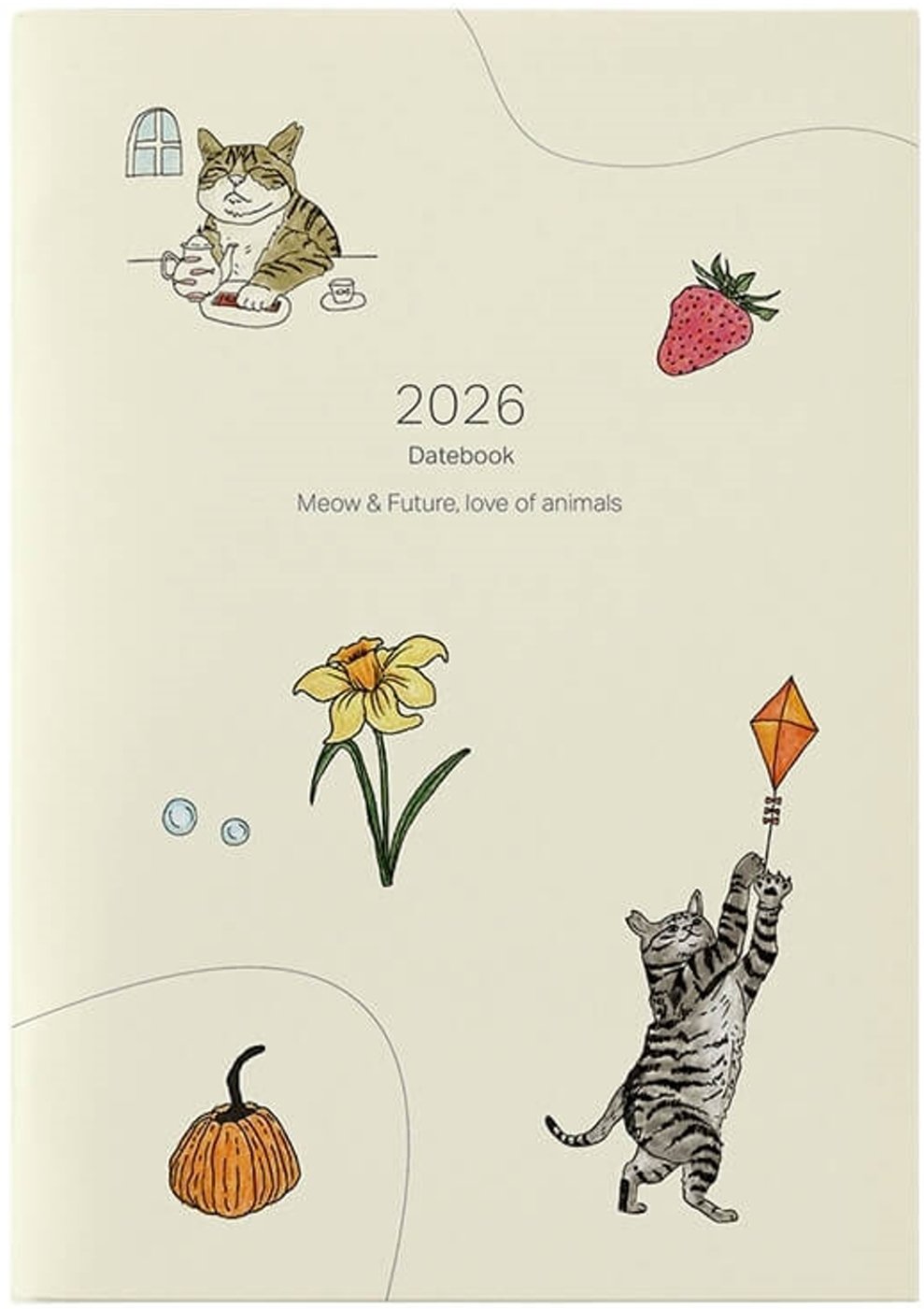 [電子書]2026Datebook Meow & Future，love of animals貓咪公益年曆